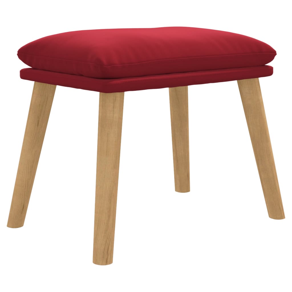 Fußhocker Hellgrau 45x29,5x35 cm Samt