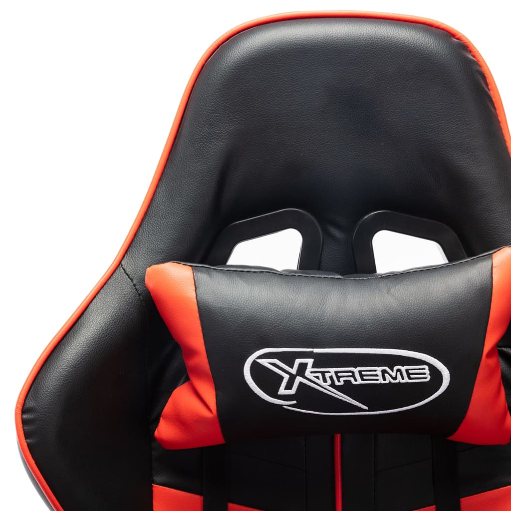 Gaming-Stuhl Schwarz und Blau Kunstleder