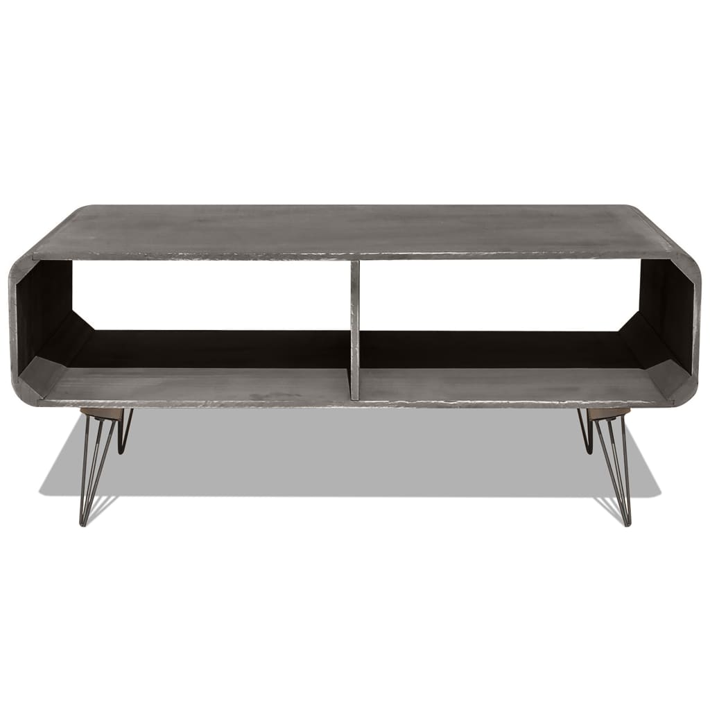 Couchtisch 90×55,5×38,5 cm Massivholz Paulownia Braun