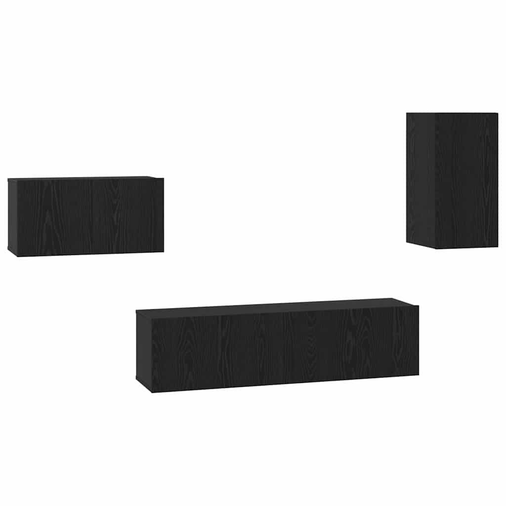 4-tlg. TV-Schrank-Set Weiß Holzwerkstoff