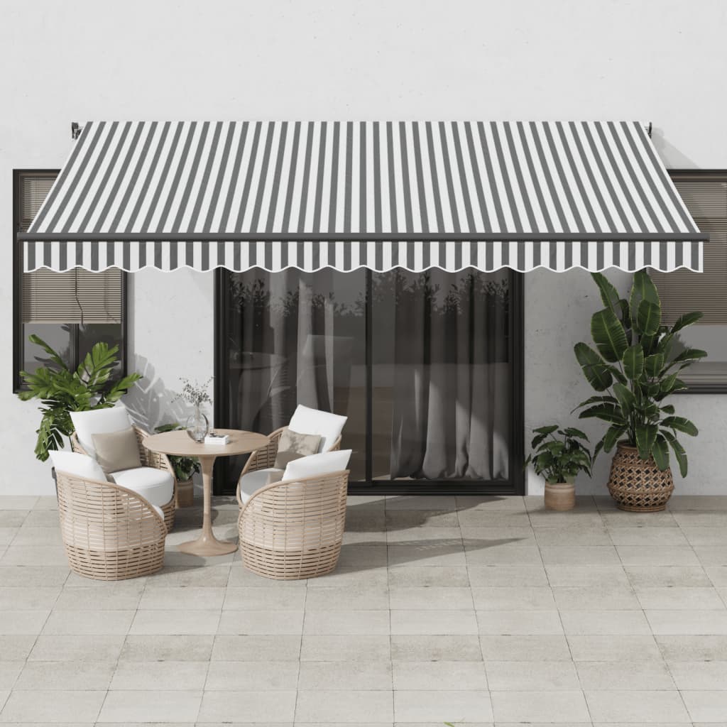 Markise Automatisch Einziehbar 350x250 cm Creme