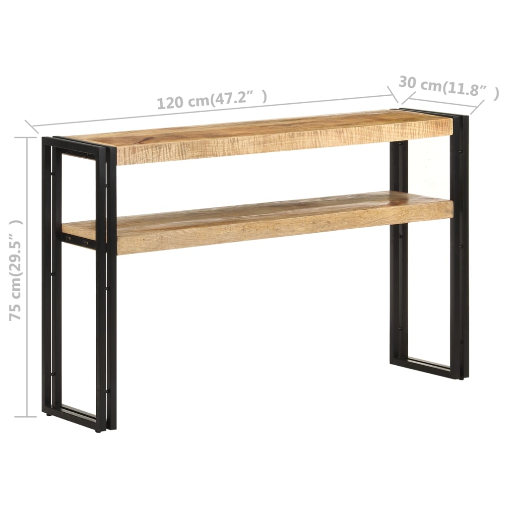 Konsolentisch 90x30x75 cm Altholz Massiv