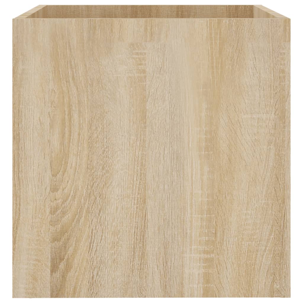 Pflanzgefäß Weiß 40x40x40 cm Holzwerkstoff