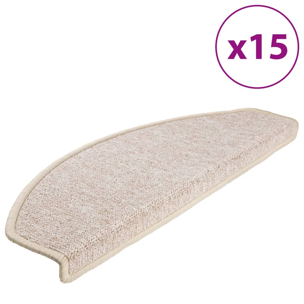 Stufenmatten 15 Stk. 56x17x3 cm Anthrazit Halbrund