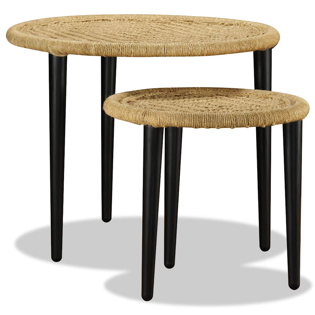 2-tlg. Couchtisch-Set Chindi-Details Mehrfarbig