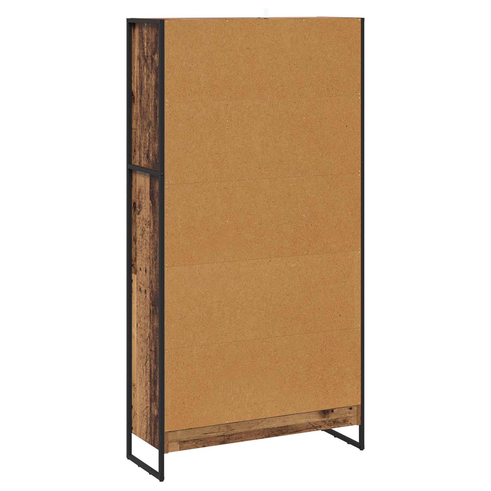 Bücherregal 2 pcs Schwarz Eichen-Optik 60 x 30 x 189,5 cm