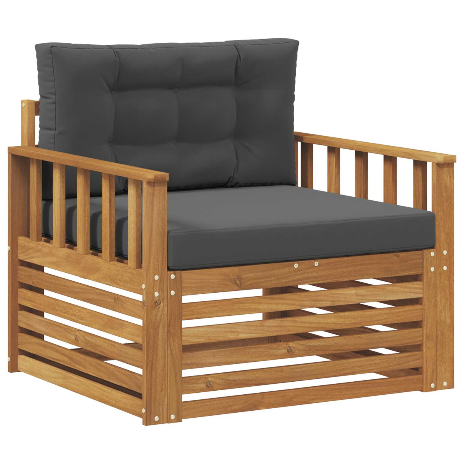 2 Stück Outdoor-Sofa Natur