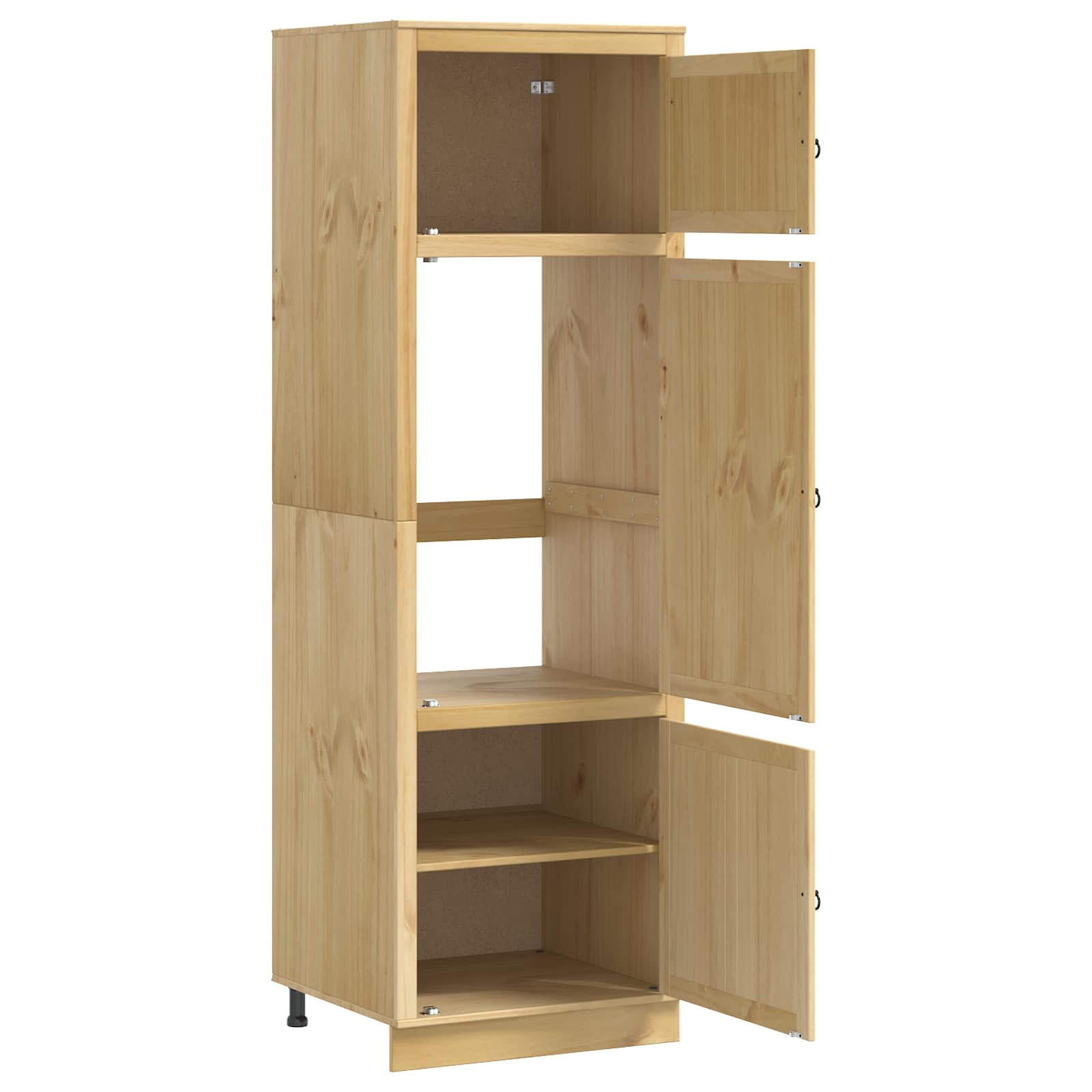 Schrank SKI Honigbraun 60 x 46 x 81,5 cm Massives Kiefernholz
