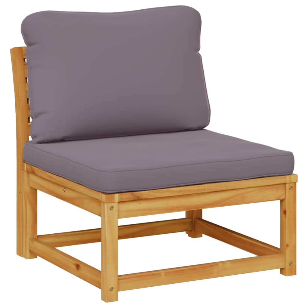 4-tlg. Garten-Lounge-Set mit Kissen Massivholz Akazie
