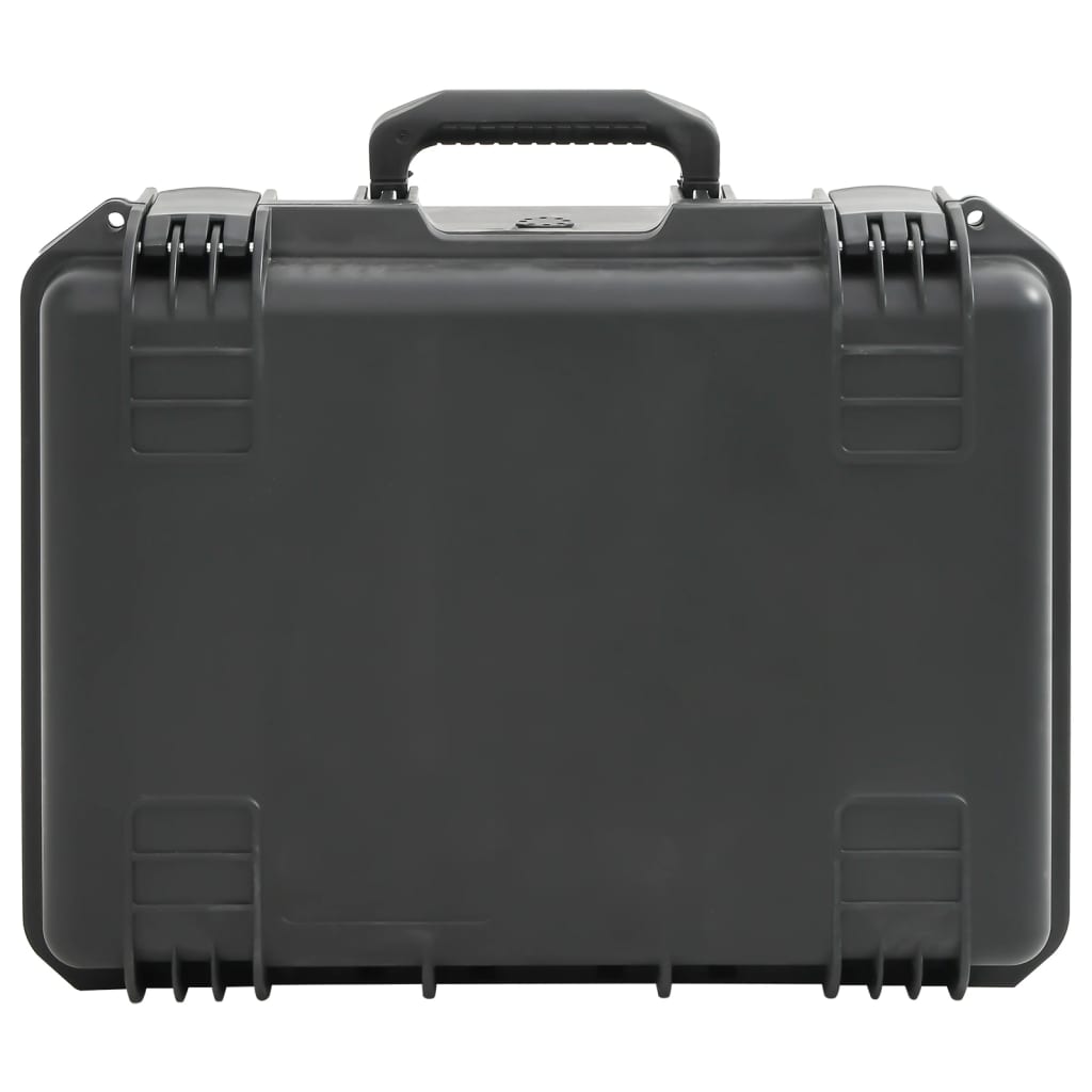 Koffer für Flugreise Tragbar Schwarz 46,5x21,5x17,5 cm PP