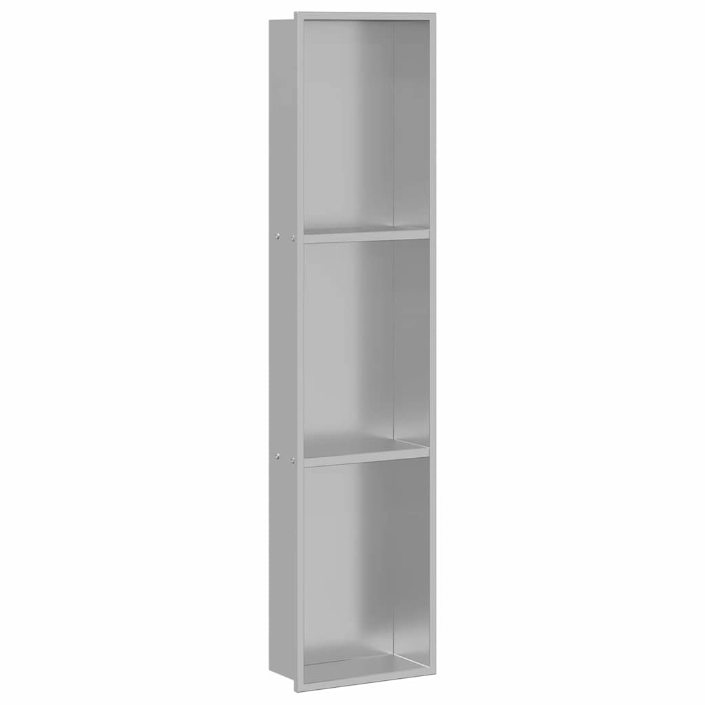 Duschnische Schwarz 60 x 20 x 9,5 cm Edelstahl