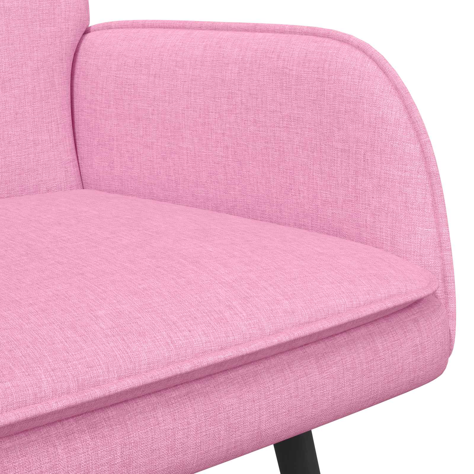 2-Sitzer Sofa Hellgrau 115 x 61 x 87 cm Stoff