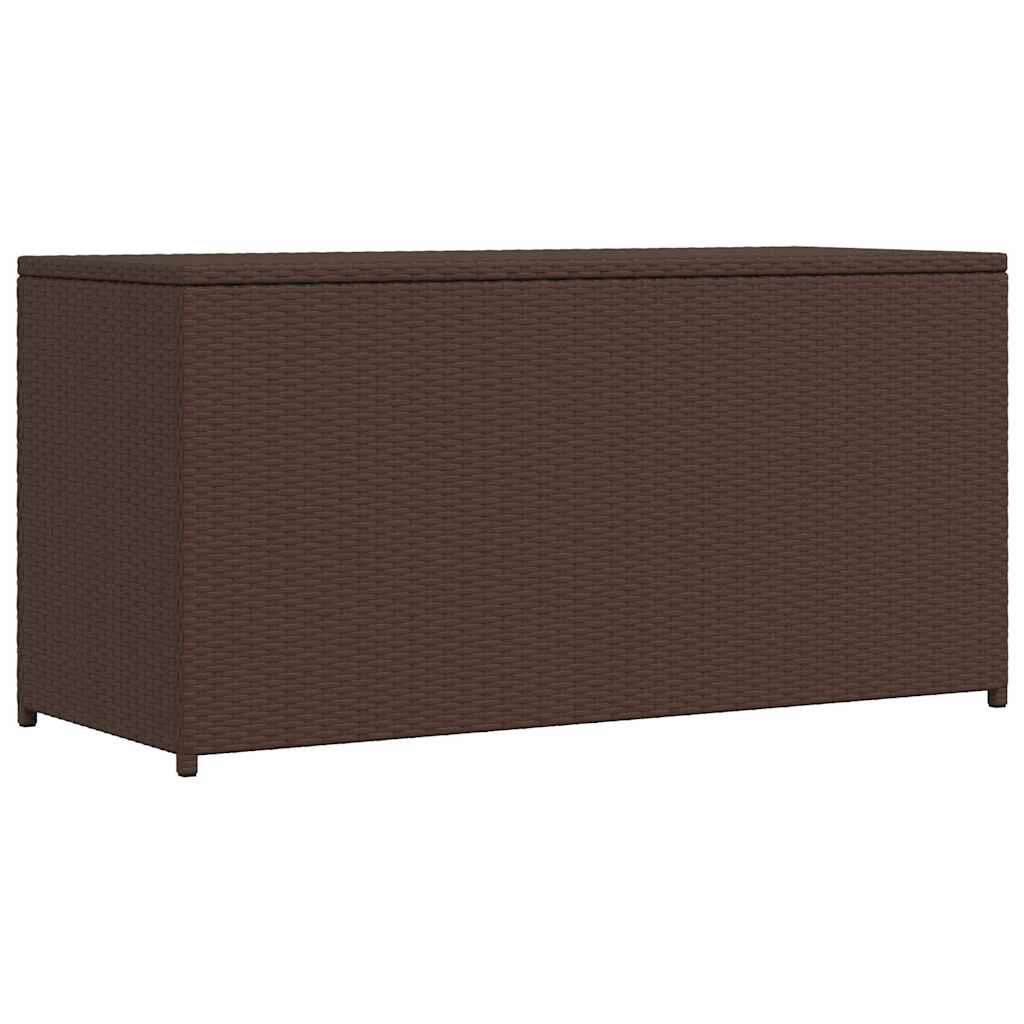 Garten-Auflagenbox Schwarz 120x50x60 cm Poly Rattan