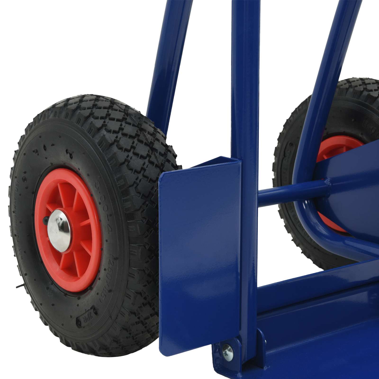 Erweiterbarer Handwagen Schwarz und Rot 57 x 46 x 113 cm Stahl