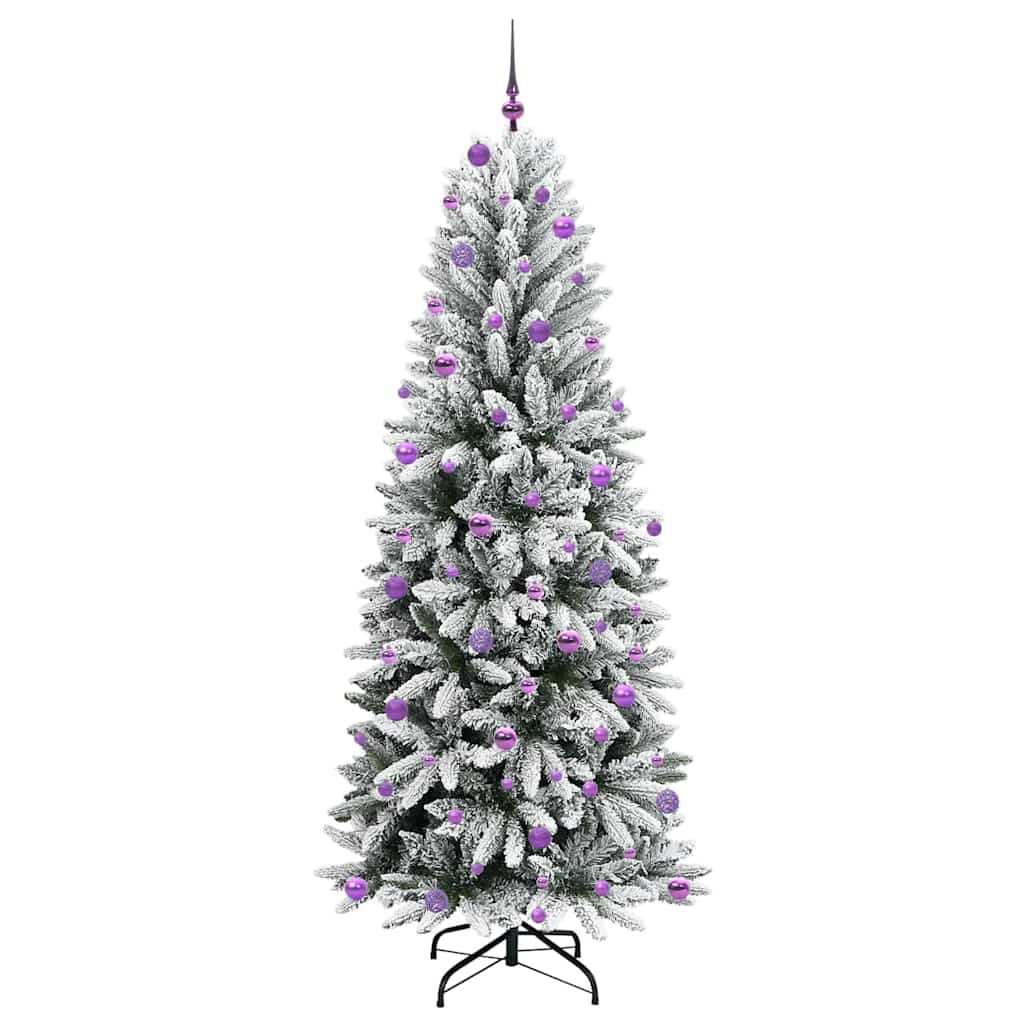 Künstlicher Weihnachtsbaum mit 150 LEDs mit Ständer Weiß 120 cm