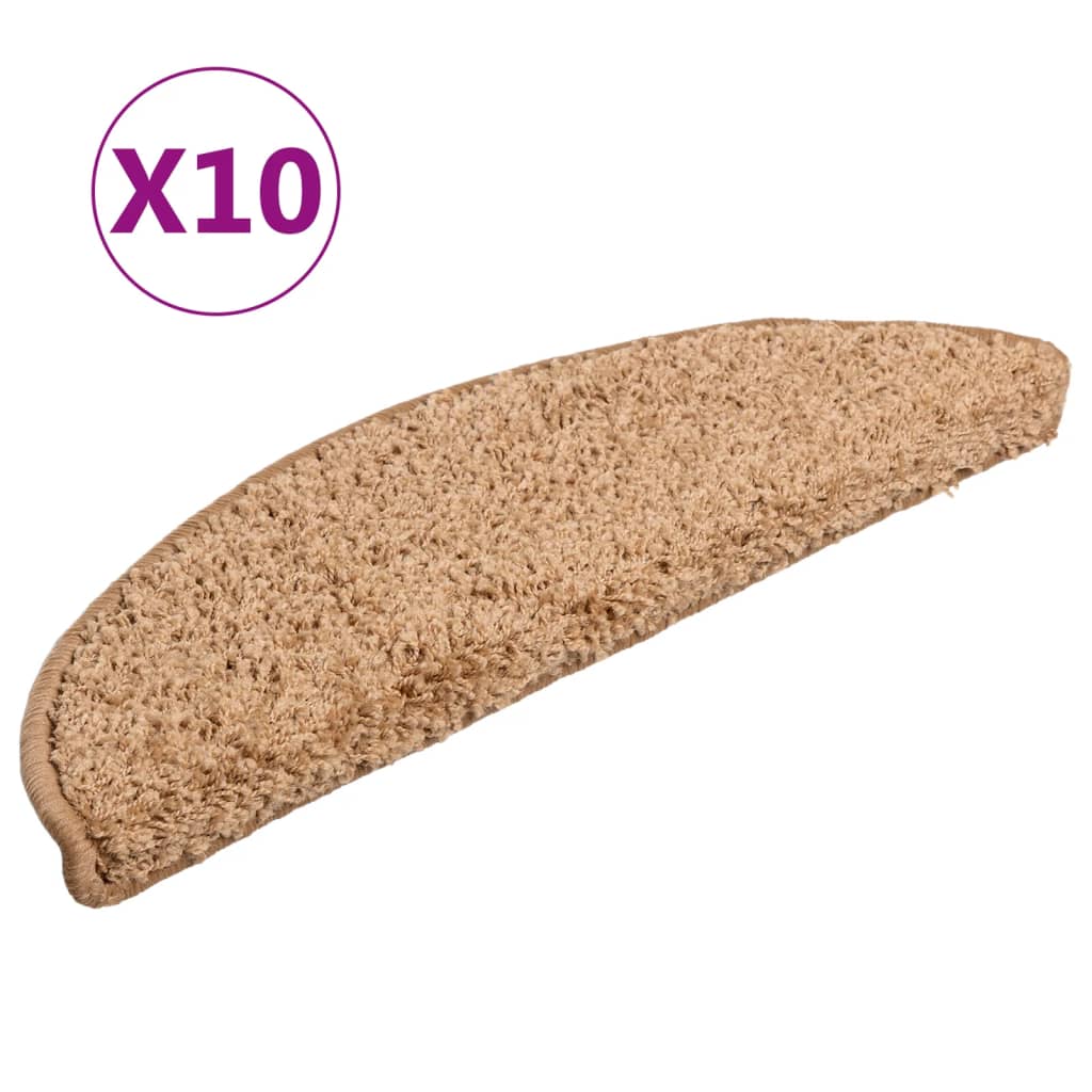 Stufenmatten 15 Stk. 56x17x3 cm Grau Halbrund
