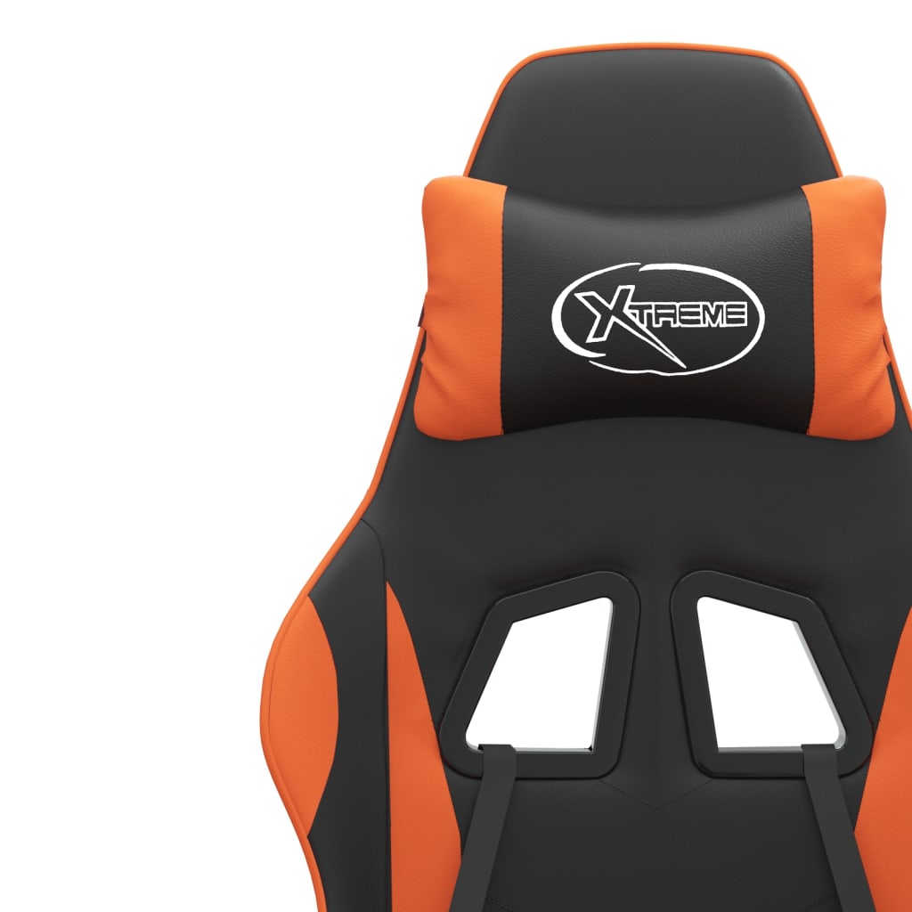 Gaming-Stuhl Drehbar Schwarz und Grün Kunstleder