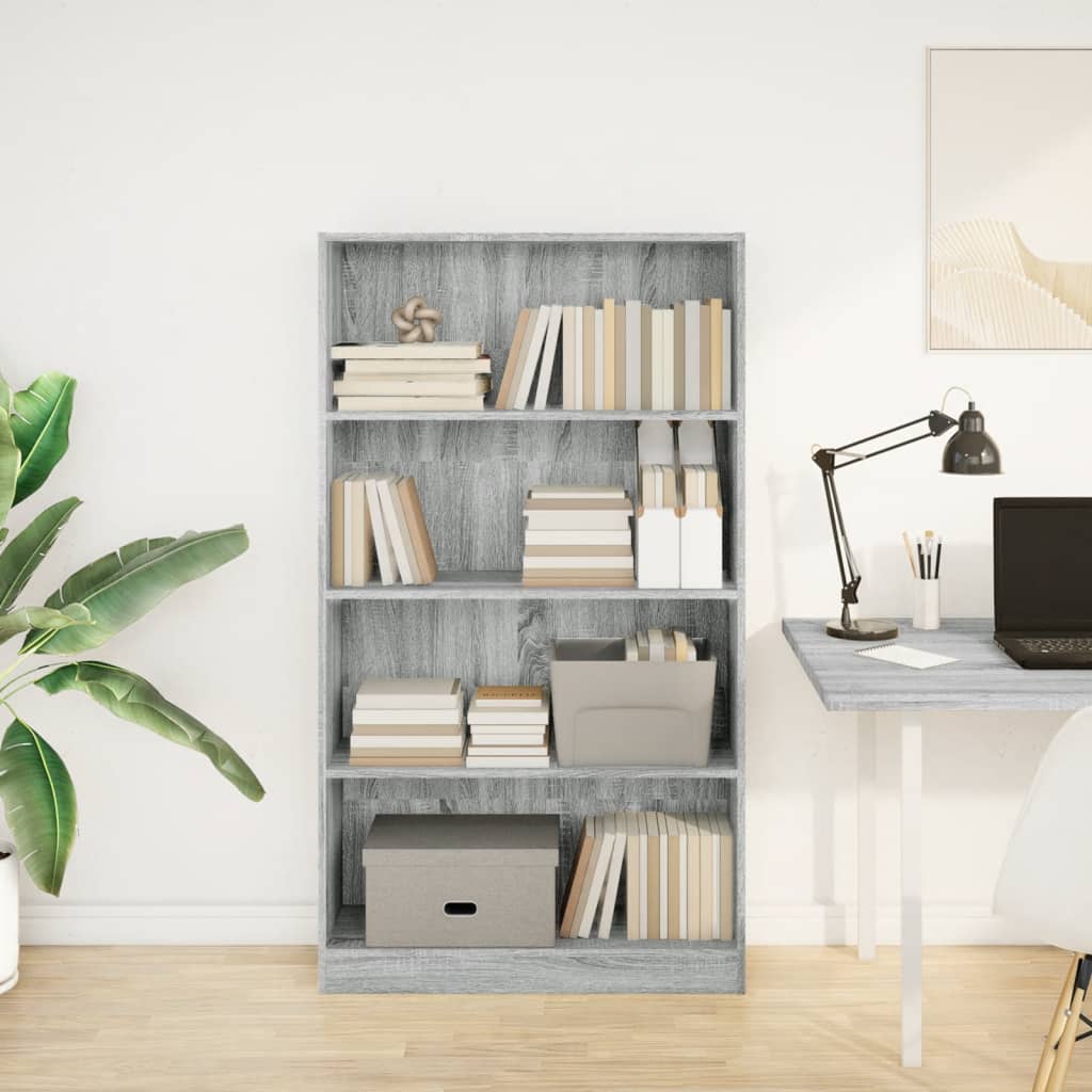 Bücherregal Weiß 40x24x75 cm Holzwerkstoff