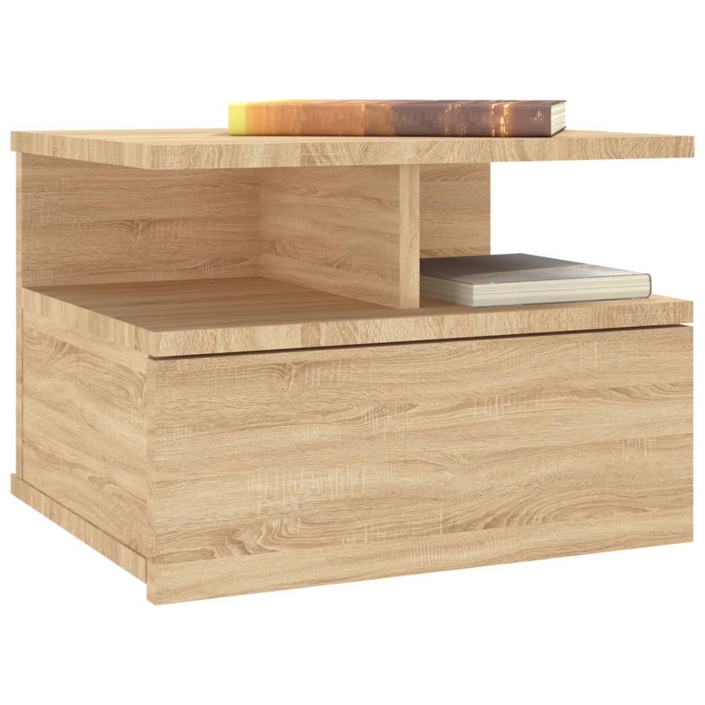 Hängender Nachttisch Weiß 40x31x27 cm Holzwerkstoff