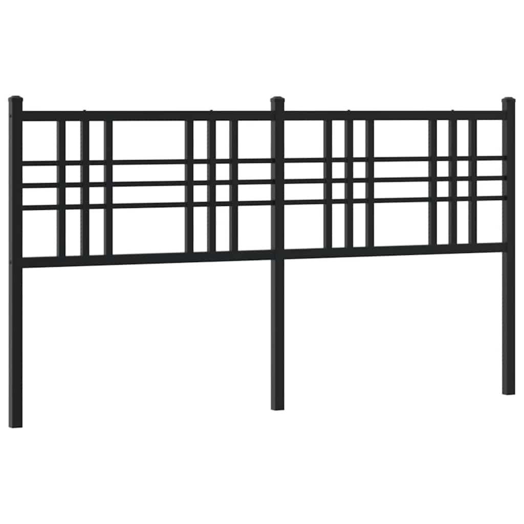 Ersatz-Kopfteil Metall Schwarz 100 cm