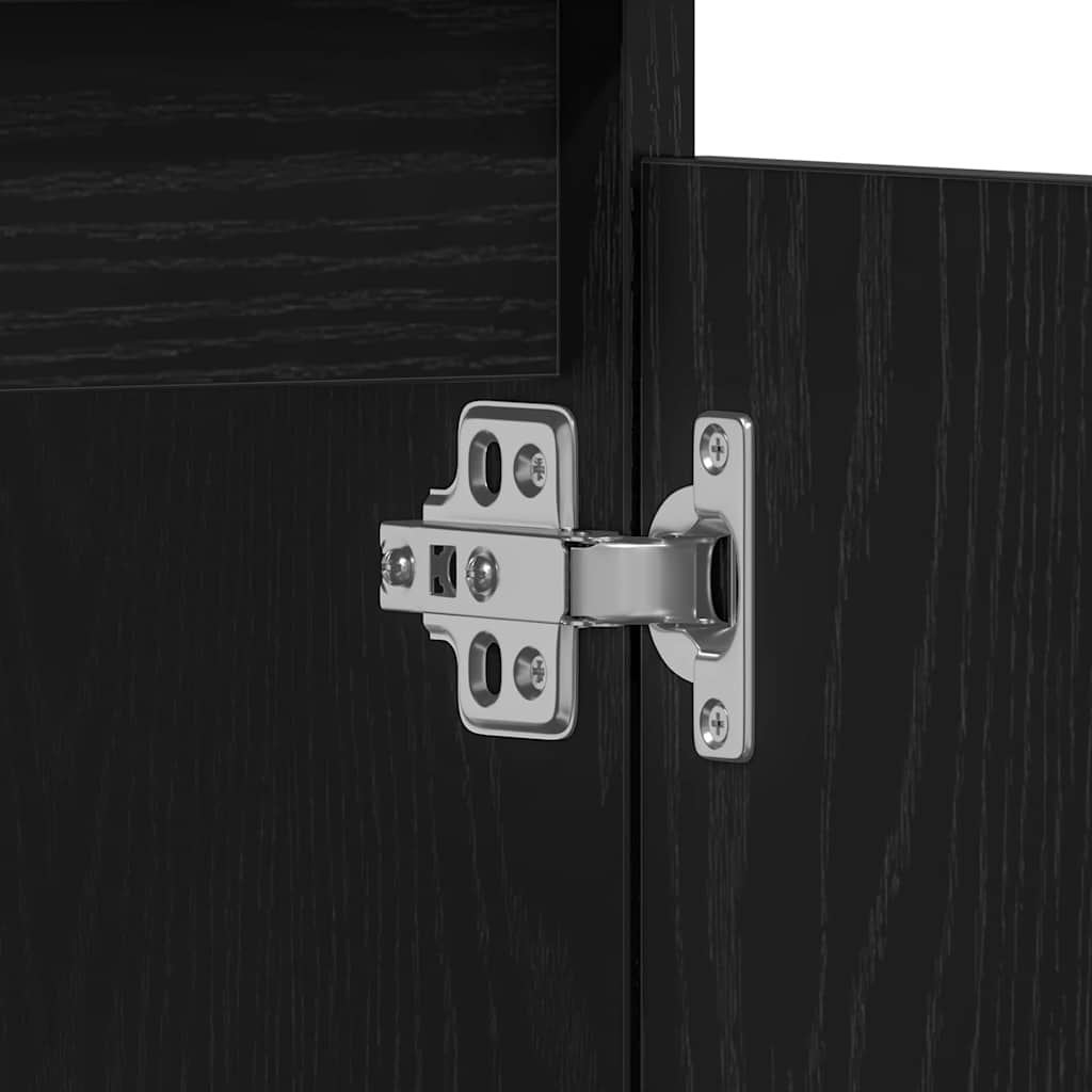 3-tlg. Badmöbel-Set Räuchereiche Holzwerkstoff
