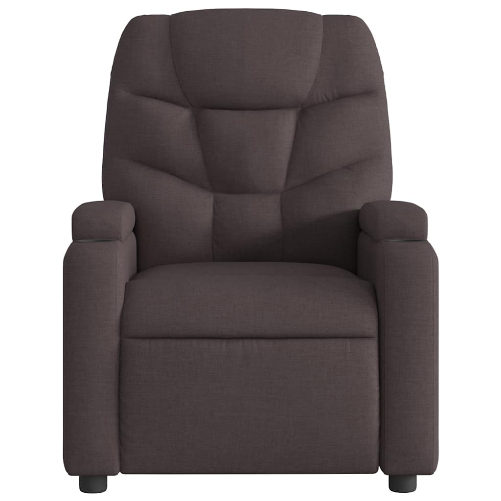 Relaxsessel Elektrisch Dunkelgrau Stoff
