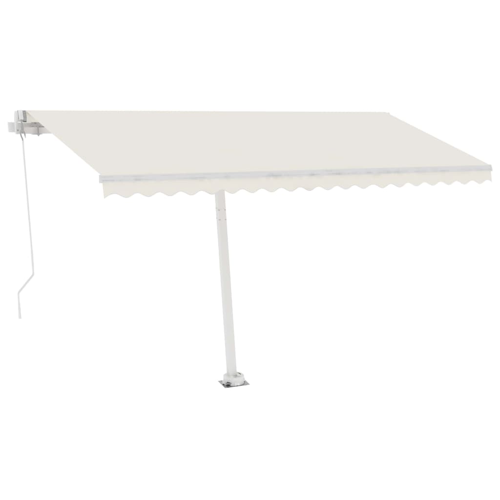 Standmarkise Manuell Einziehbar 300x250 cm Creme