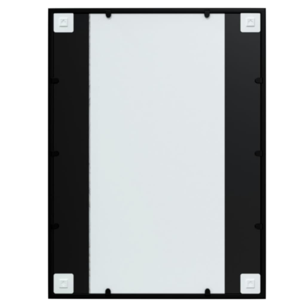 Wandspiegel Schwarz 60x40 cm Metall