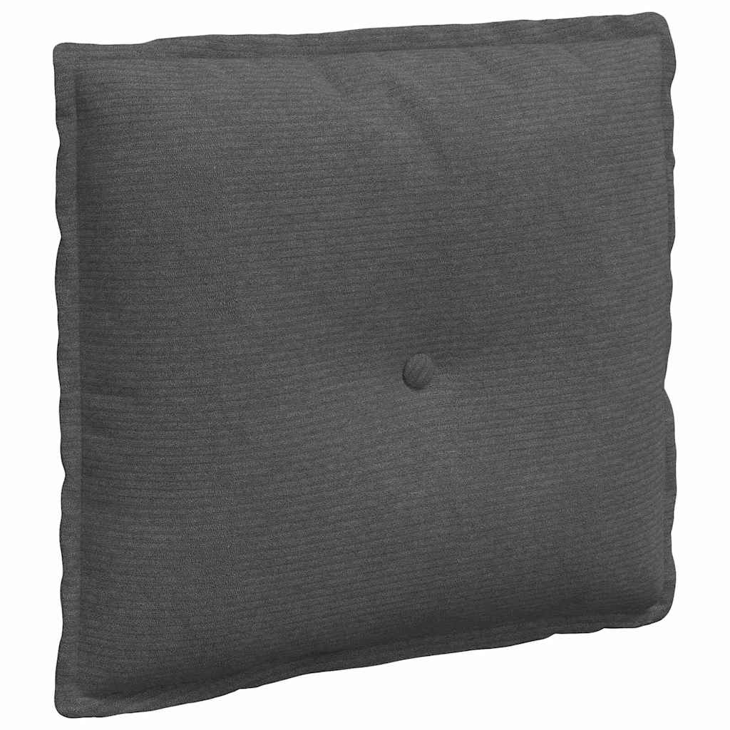 Rückenkissen Hellgrau 50 x 45 cm Cordstoff