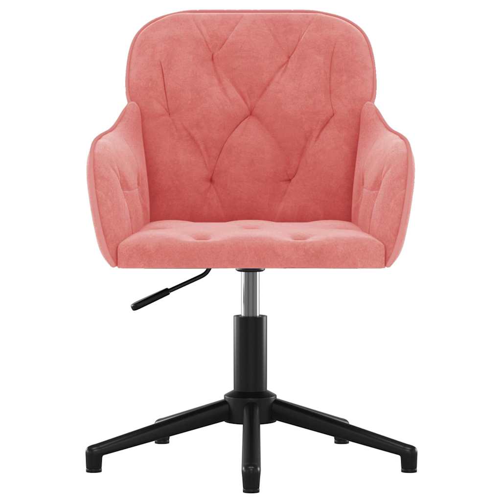 Bürostuhl Drehbar Blau Samt