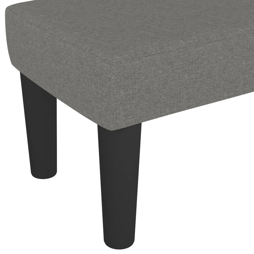 Sitzbank Hellgrau 70x30x30 cm Stoff