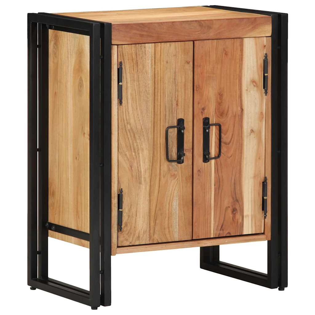 Schuhschrank mit Regal Braun 56 x 35 x 70 cm Massivholz Mango