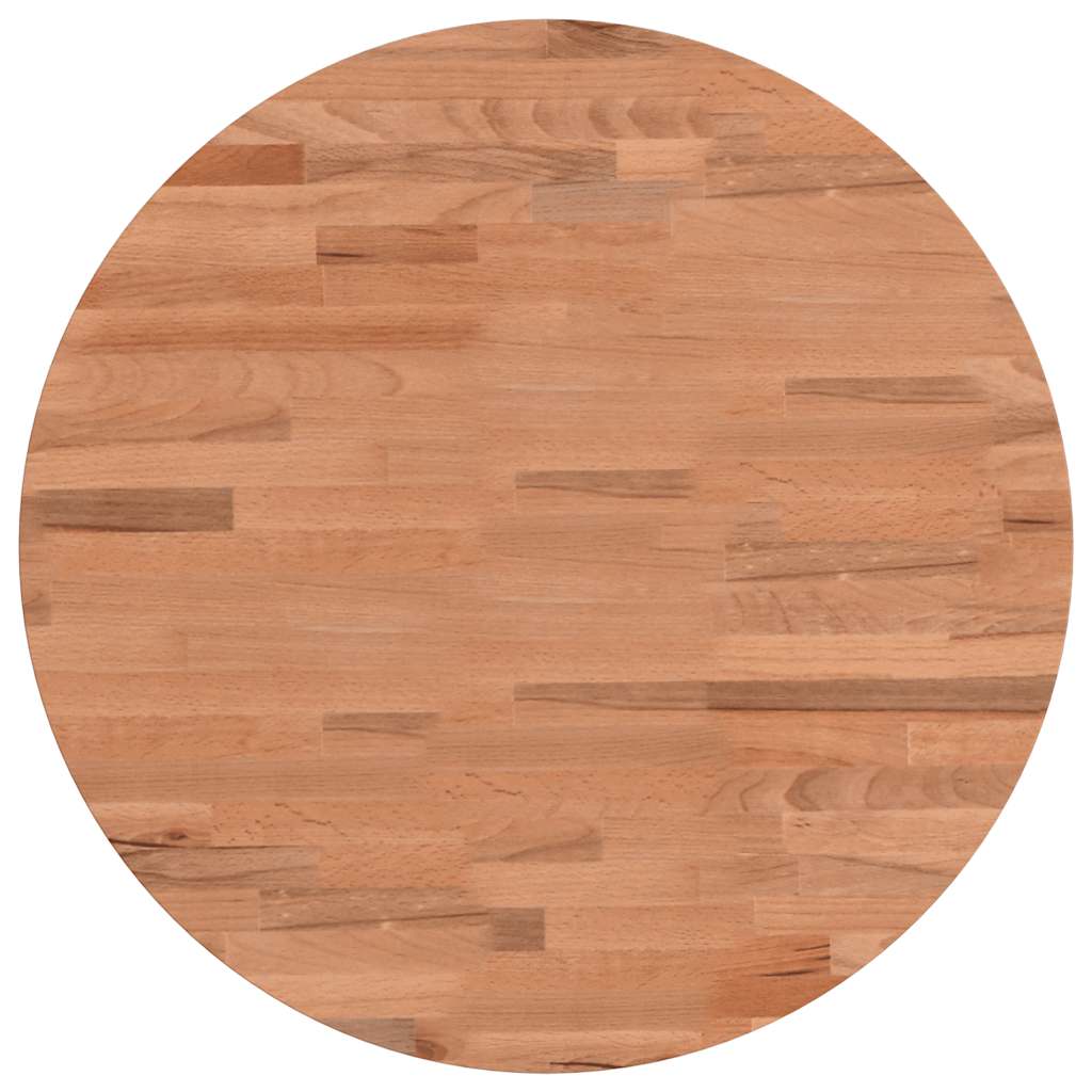 Tischplatte Ø30x1,5 cm Rund Massivholz Buche