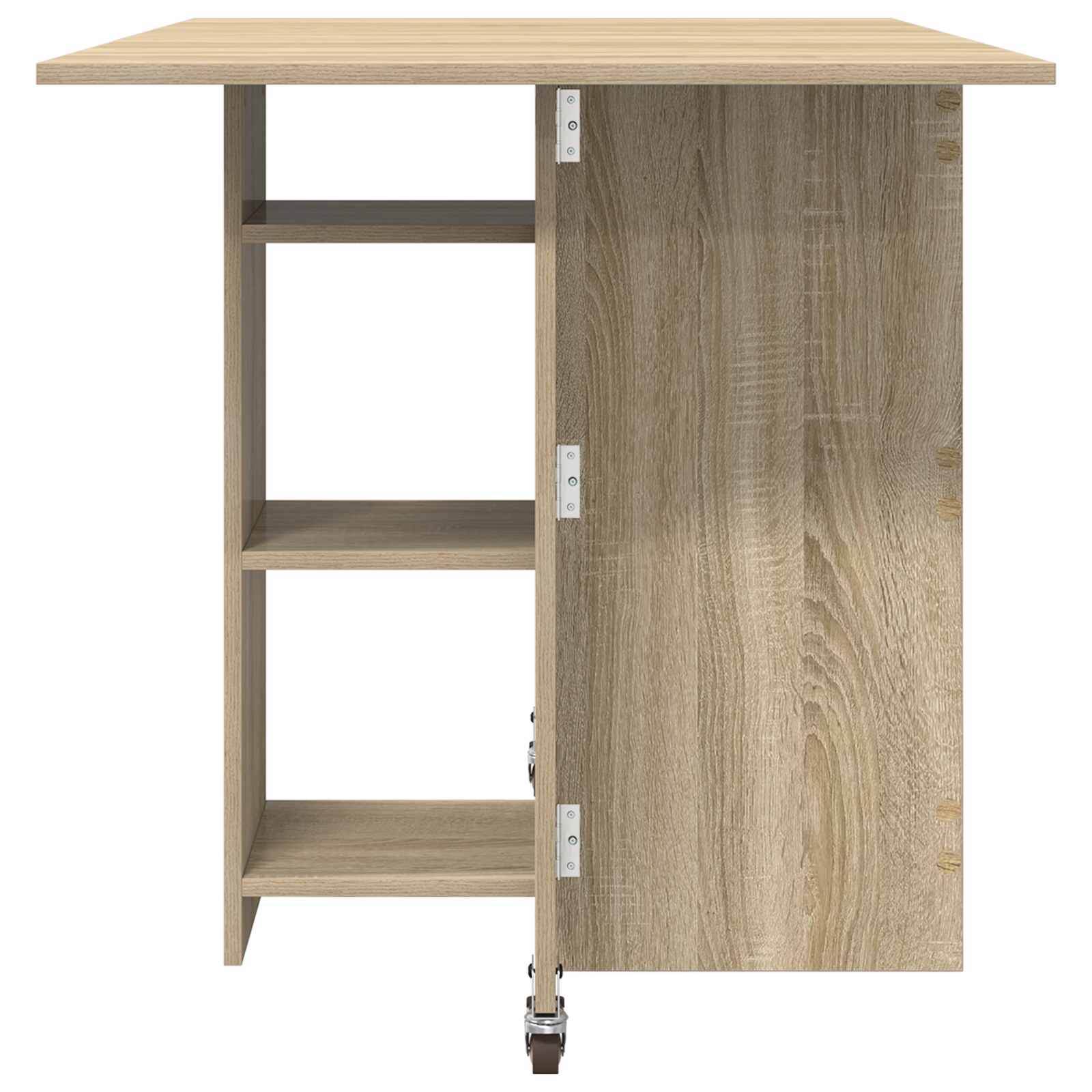Esstisch 115 x 70 x 75 cm Holzwerkstoff Weiß Rechtwinklig