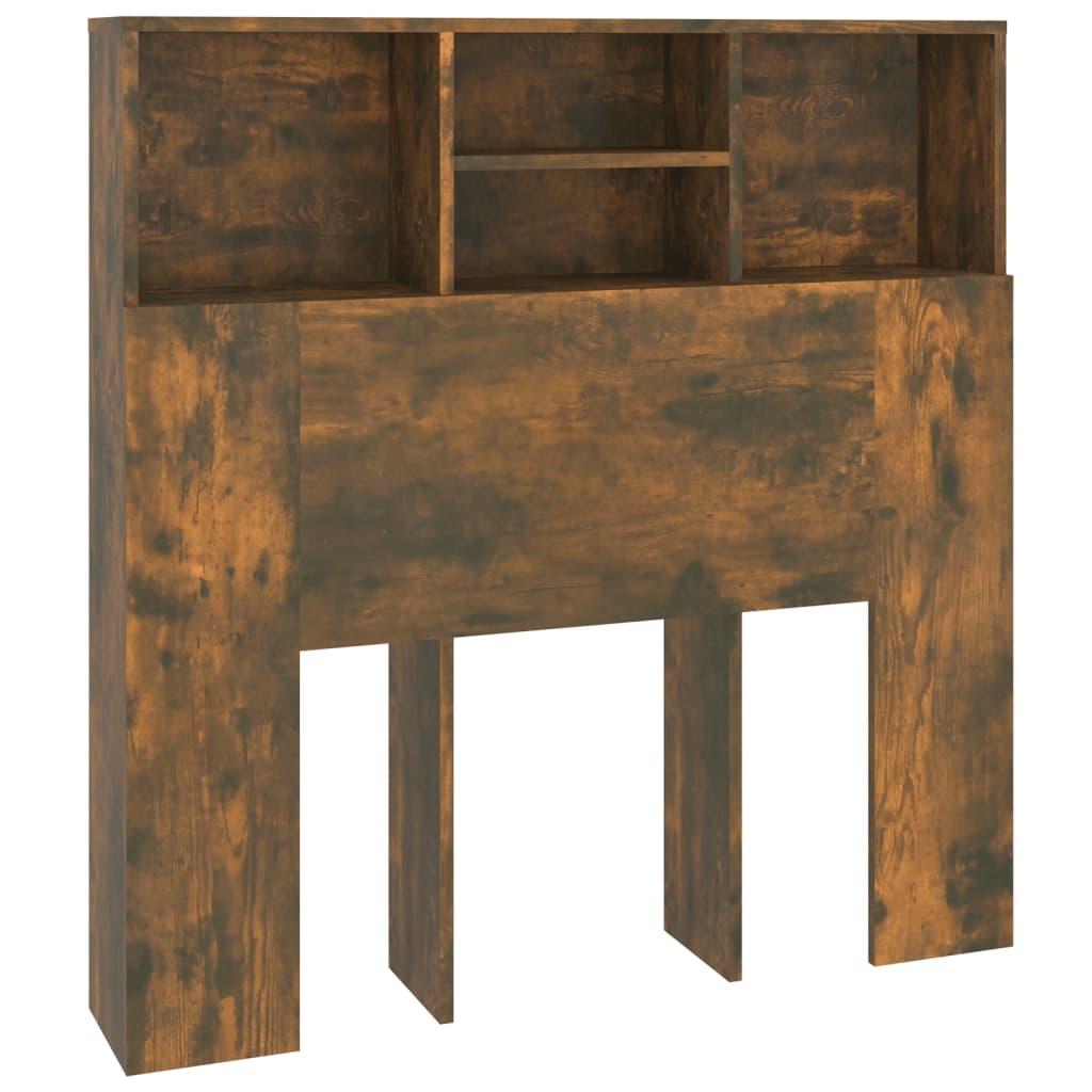 Bett-Kopfteil mit Ablagen Weiß 100x19x103,5 cm