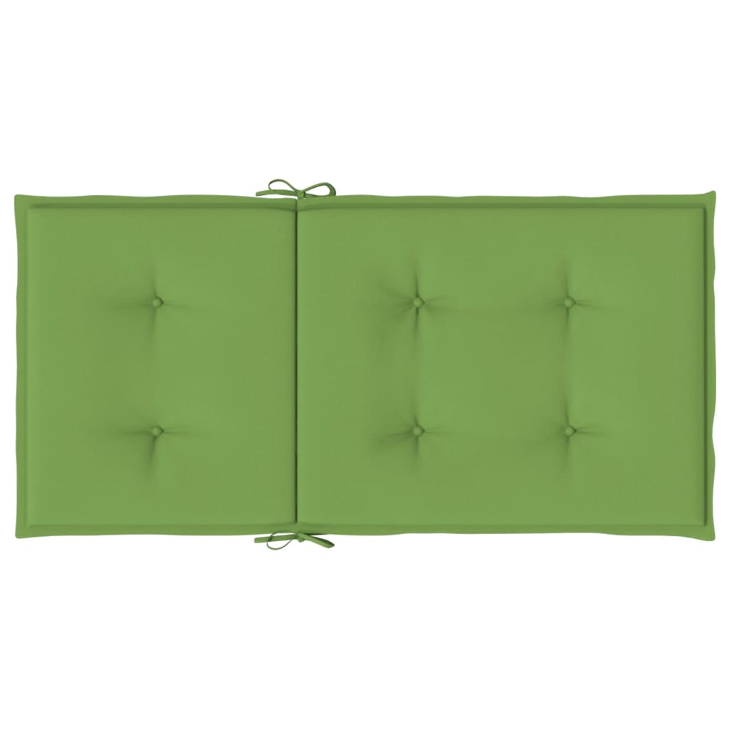 Niedriglehner-Auflagen 2 Stk Melange Anthrazit 100x50x7cm Stoff