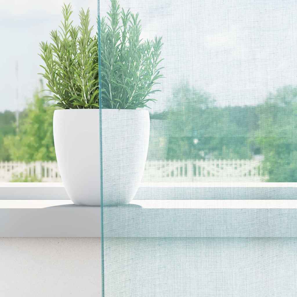 Voile Vorhänge mit Ösen 2 Stk. Apfelgrün 140x140 cm