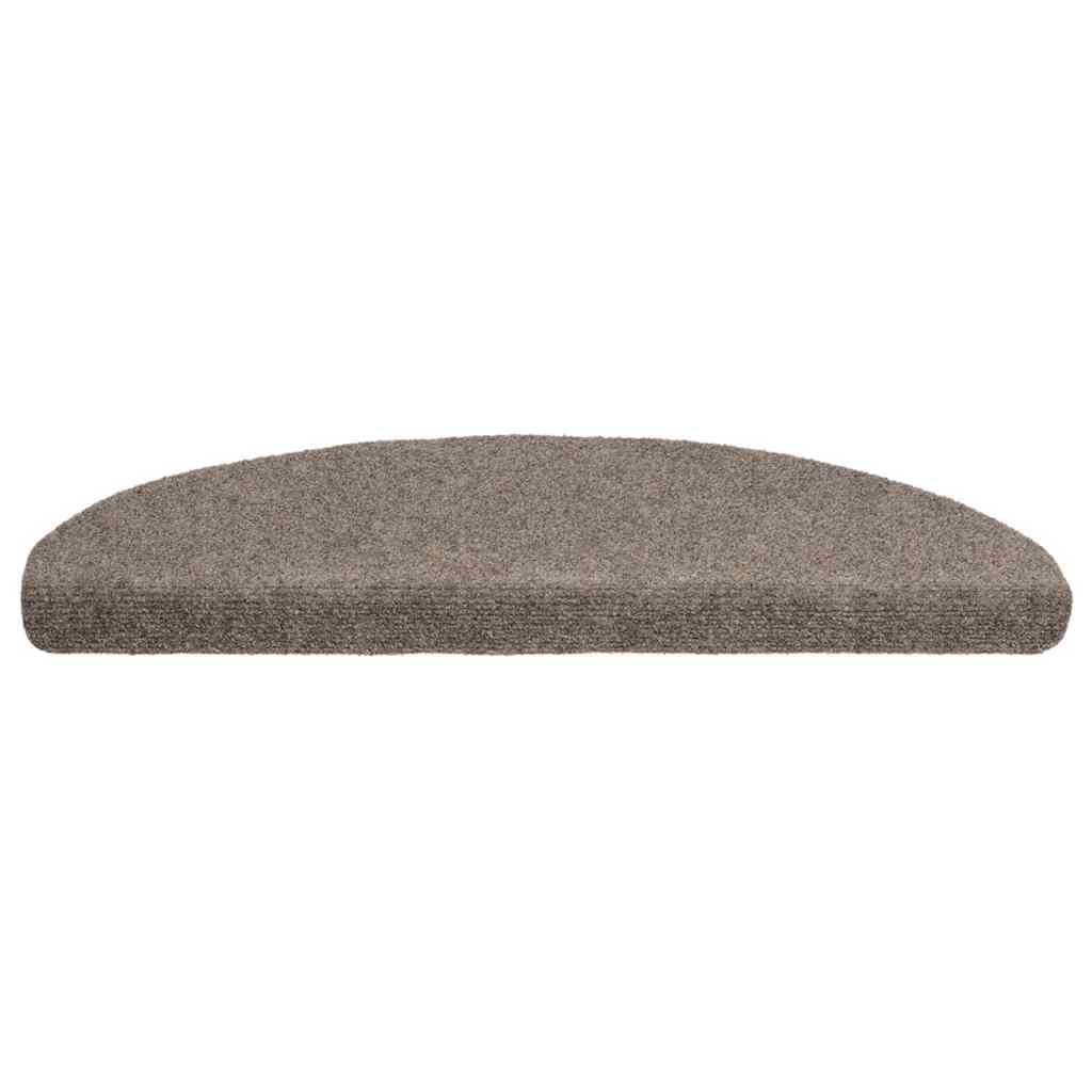 Stufenmatten Selbstklebend 15 Stk. 56x17x3 cm Hellbraun Halbrund