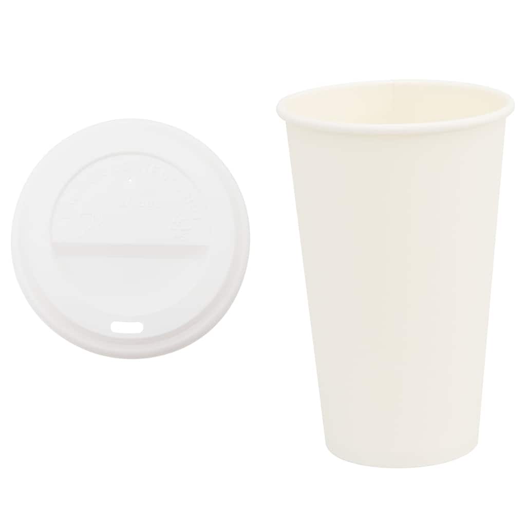 Pappbecher mit Deckeln 1000 Stk. 12oz 300ml