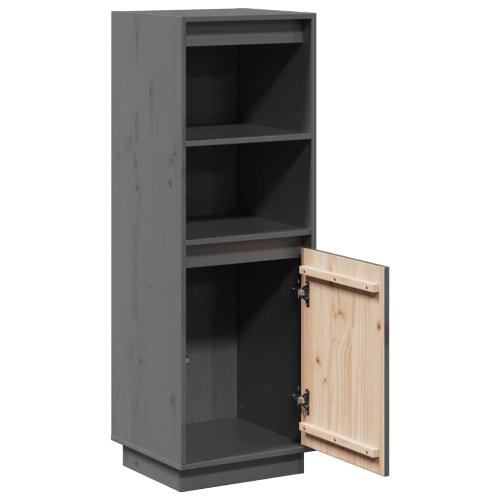 Highboard 37x34x110 cm Massivholz Kiefer