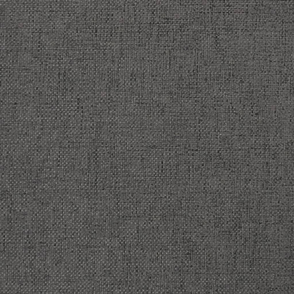 Fußhocker Hellgrau 45x29,5x35 cm Stoff und Kunstleder