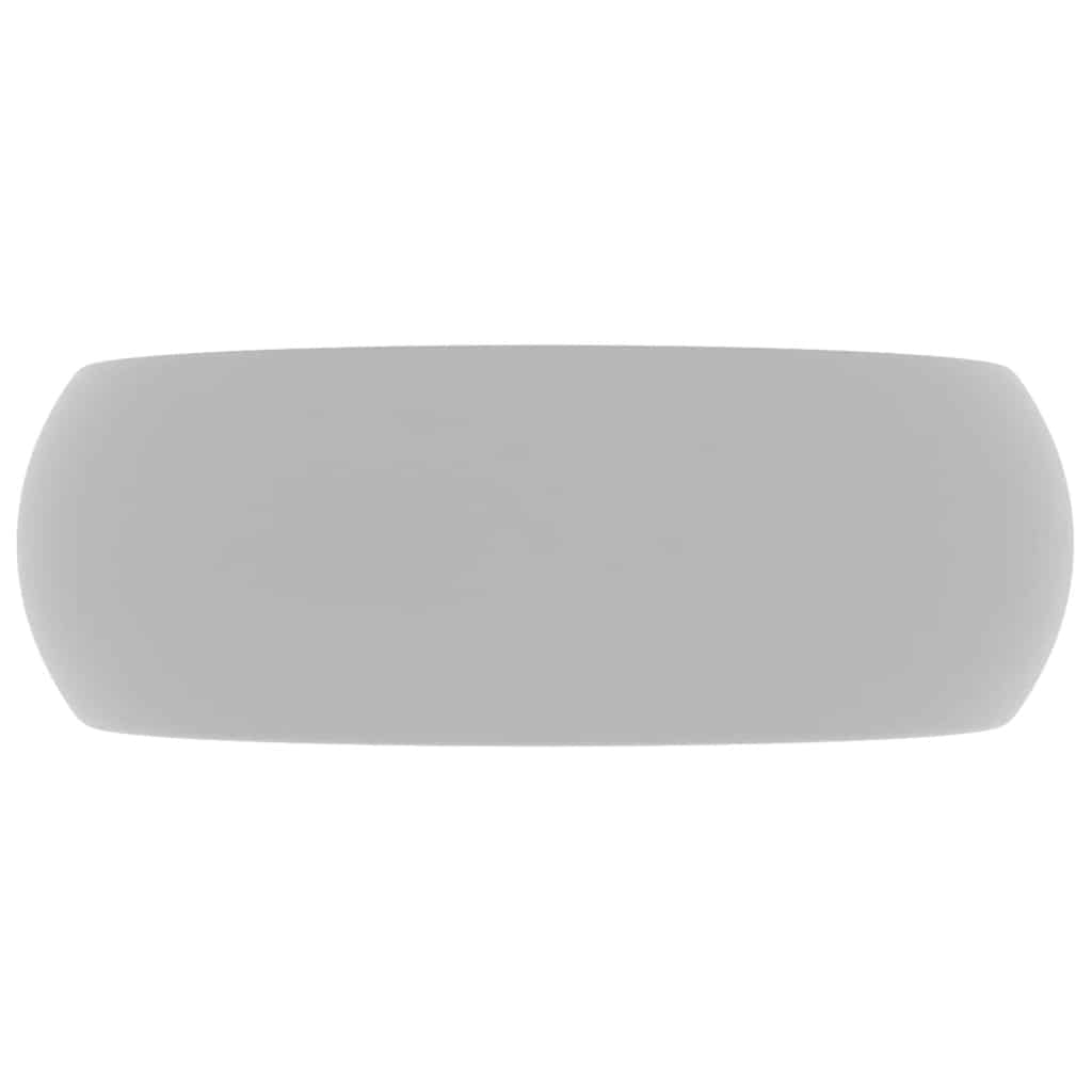 Luxuriöses Waschbecken Rund Matt Weiß 40x15 cm Keramik