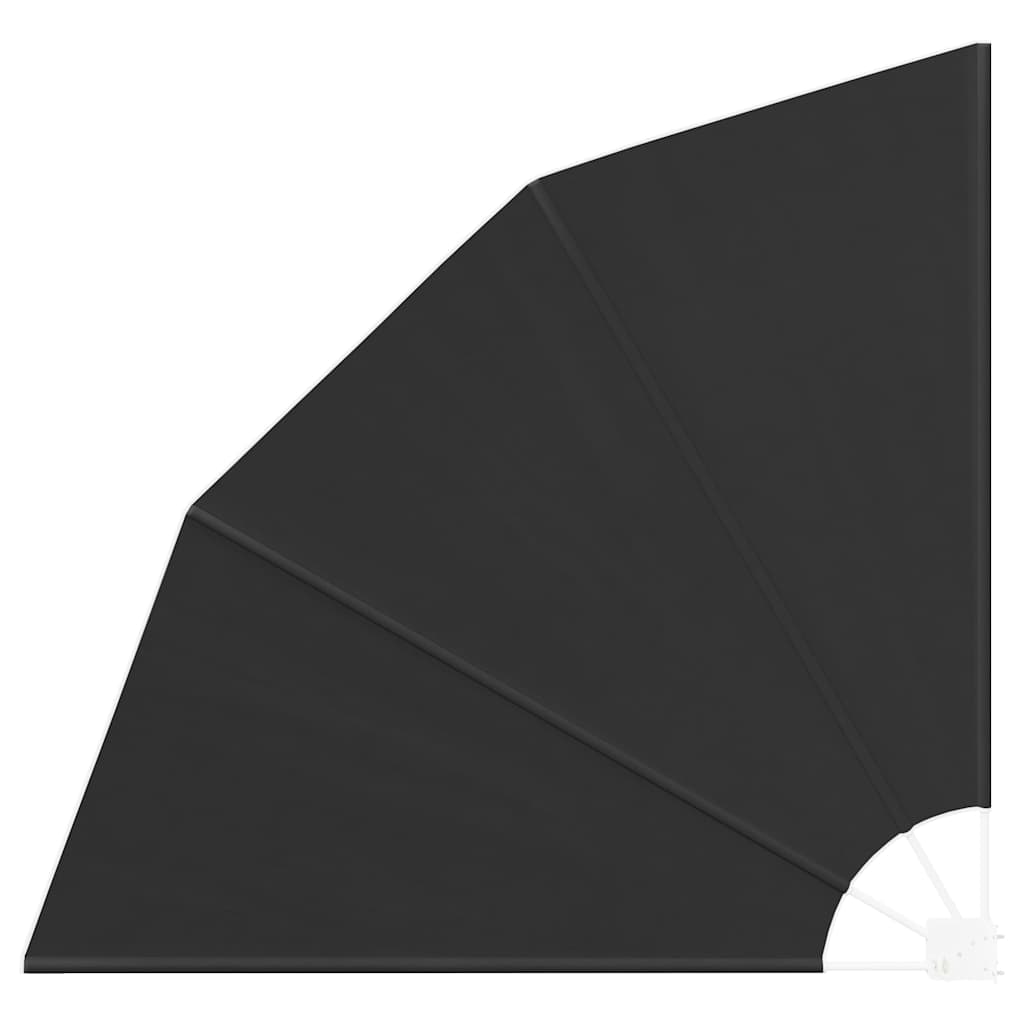 Faltbarer Balkonfächer Grau 210×210 cm