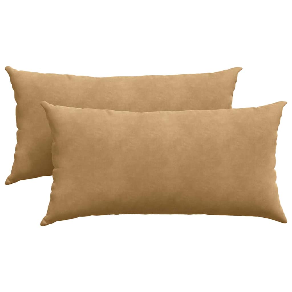 Sofakissen 2 Stück Blau 50 x 30 cm Cordstoff