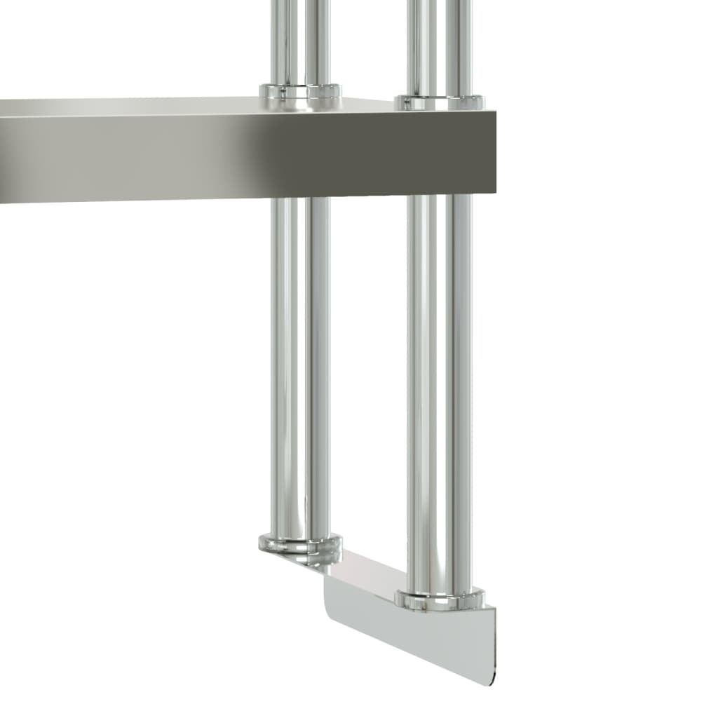 Aufsatzboard für Küchentisch 110x30x35 cm Edelstahl