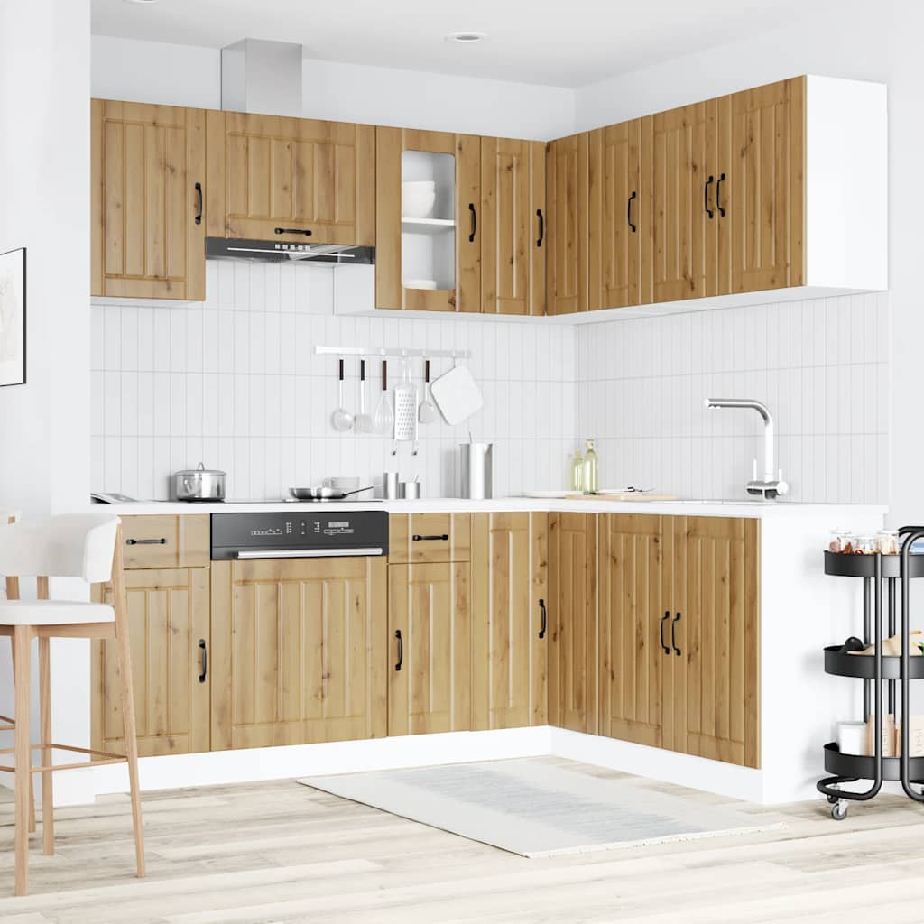 11-tlg. Küchenschrank-Set Lucca Weiß Holzwerkstoff