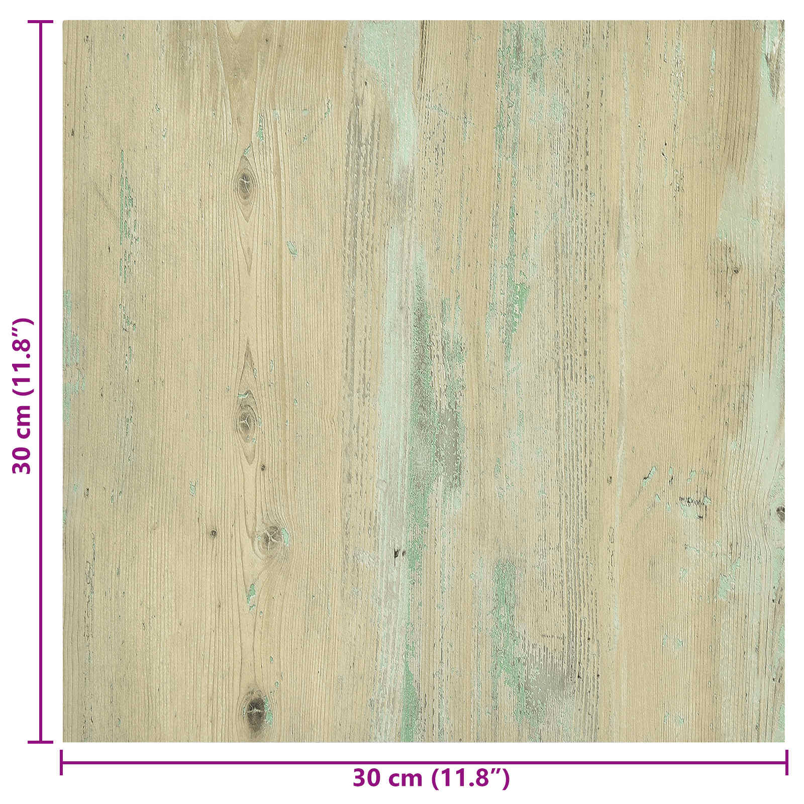 Selbstklebende Bodenplanken 30,5 x 30,5 cm 20 pcs PVC Betongrau