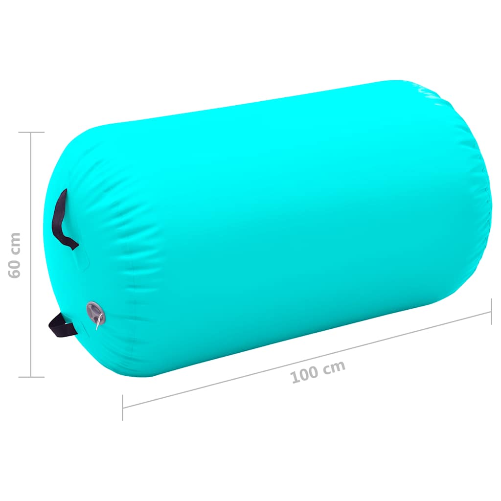 Aufblasbare Gymnastik-Rolle mit Pumpe 100x60 cm PVC Rosa