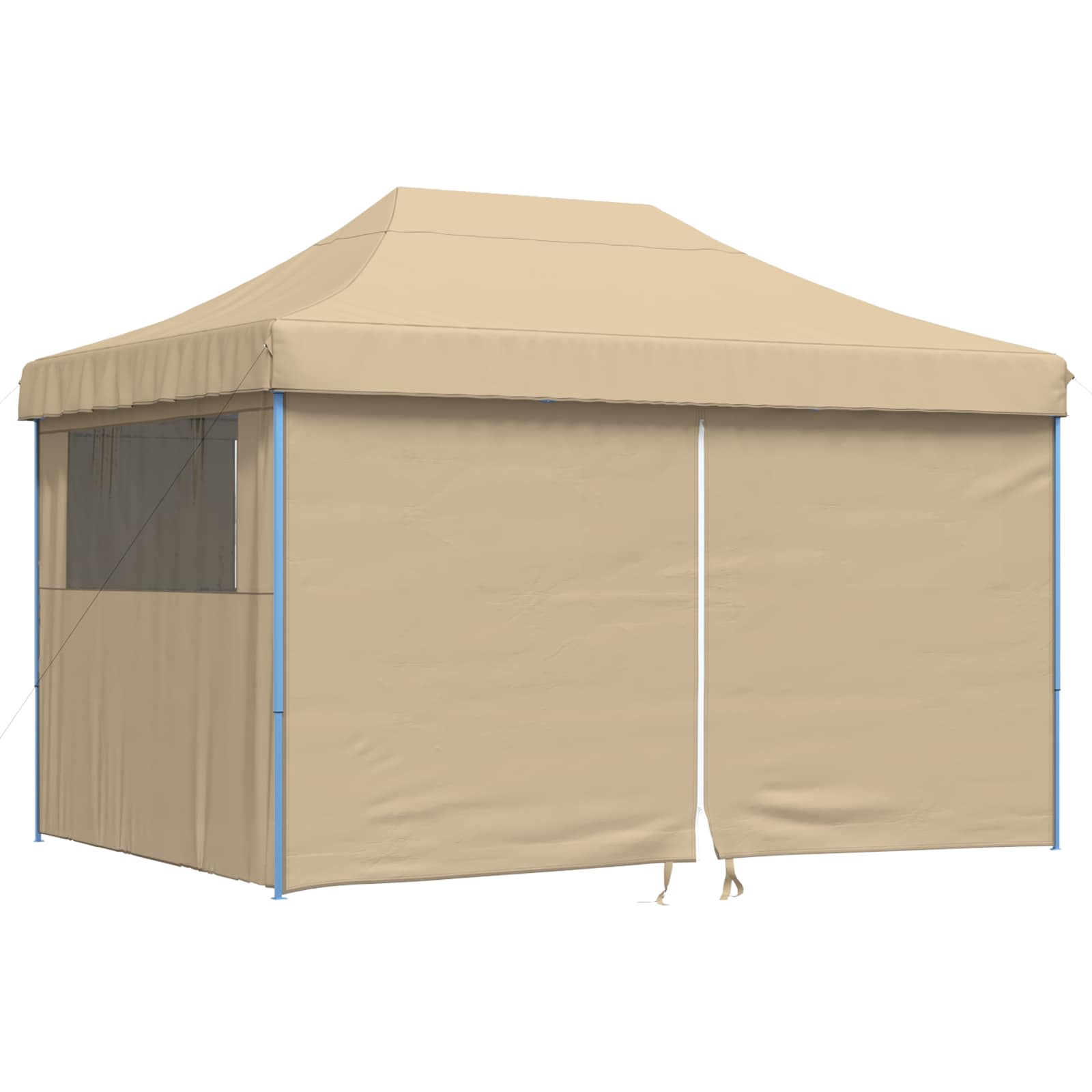 Partyzelt Faltbar Pop-Up Beige 410x279x315 cm