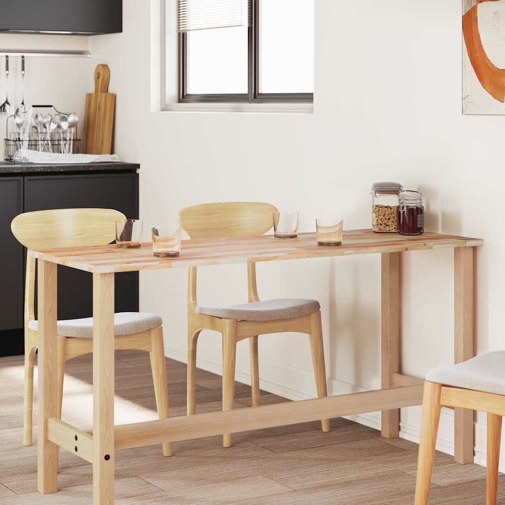 Tischplatte Rechteckig 60x50x2 cm Massivholz Akazie